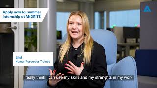 ANDRITZ Summer Trainee experiences [upl. by Ellesij]