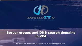 Server group and DNS search domains in Zscaler ZPA [upl. by Spear562]