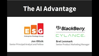 Webinar BlackBerry Cylance  The AI Advantage [upl. by Bolger]