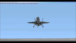 F35B demo at Edwards Airforce base FSX [upl. by Llarret]