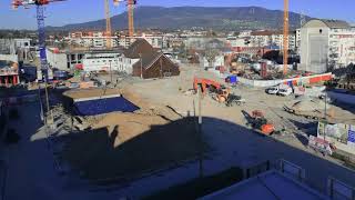 Timelapse  Travaux de la nouvelle gare dAnnemasse [upl. by Layman]