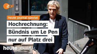 heute journal spezial vom 07072024 FrankreichParlamentswahl Bündnis um Le Pen auf Platz drei [upl. by Kielty]