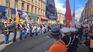 Mourne Young Defenders Flute Band Kinkeel  Glasgow Boyne Celebrations 6thJuly 2024 [upl. by Portwin]