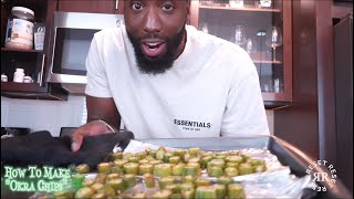 How To Make Okra Chips 😋 [upl. by Spitzer700]