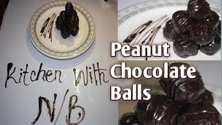 No Bake Dessert Ready In 10Minutes  Only 3 Ingredients  Peanuts Chocolate Bars  Kitchen With NB [upl. by Reisch512]