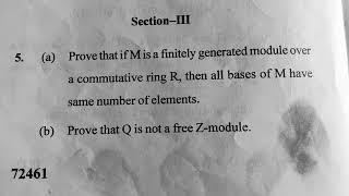 MDU msc mathematics Abstract Algebra first semester question paper 2022 [upl. by Artenra534]