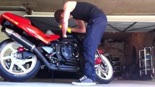 Cbr250rr mc22 rebuild comes to life [upl. by Kesia]