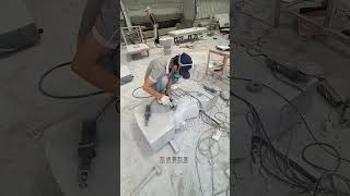 Bespoke Design Black Granite Monument Process [upl. by Kilby909]