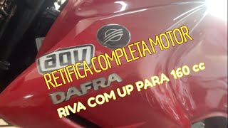 Retífica Motor Dafra Riva 150 Completo com peças Force Racing é com a Retífica Mundial Motos [upl. by Anoirtac]