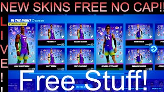 Fortnite Item Shop Live  FORTNITE NBA SKINS quotIN THE PAINTquot FOR FREE OR FORTNITE BATTLEPASS GIFT [upl. by Yanel]