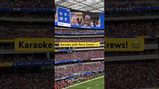 Terry Crews quotA Thousand Milesquot Karaoke at 2023 Rams vs 49ers Game shorts karaoke rams 49ers [upl. by Htenay947]