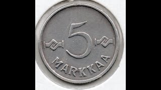 Coin Coins MoneyФінляндія 5 марок 1953 [upl. by Brunn36]