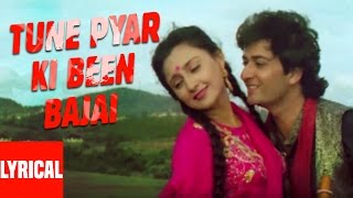 Tune Pyar Ki Been Bajai Lyrical Video  Aayee Milan Ki Raat  Anuradha P Mahd Aziz AvinashShaheen [upl. by Lletniuq]