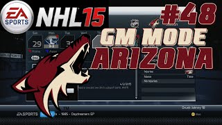 NHL 15 GM Mode Commentary Arizona ep 48 quotRound Onequot [upl. by Tamah]