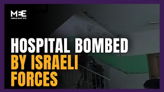 Besieged Kamal Adwan Hospital under attack by Israeli forces [upl. by Estevan]