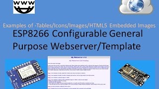 Tech Note 028  ESP8266 GP Webserver and HTML Examples [upl. by Ilwain]