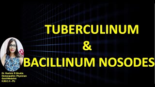 Difference between Tuberculinum and Bacillinum homeopathic medicine [upl. by Niehaus]