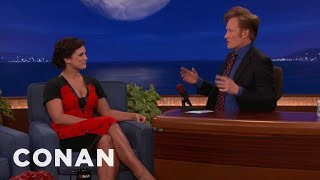 Gina Carano Explains Why Sex Is Like Cagefighting  CONAN on TBS [upl. by Yhprum]