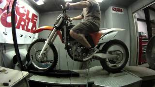 KTM 350 SXF on the Dyno [upl. by Yennep]