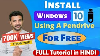 How To Install Windows 10 Install Step By Step using Pendrive  Windows 10 Installation Process 2024 [upl. by Maxia675]