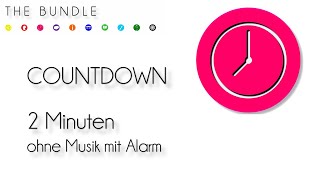 Countdown 2 Minuten ohne musik mit Alarm timer 2 minutes silent [upl. by Daune]