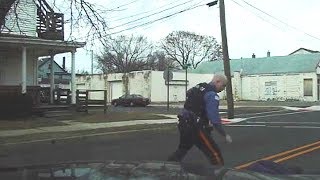 Dashcam footage of Millville fatal police shooting [upl. by Ahsiekyt]