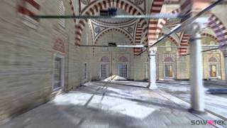 Selimiye Camii Avlu  Edirne 3D lazer tarama  nokta bulutu animasyonu [upl. by Haliehs547]