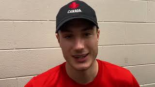 FISU 2023  Mens Hockey  Andrew Coxhead Postgame [upl. by Herzog418]