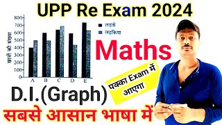 DI Graph Maths For UPP Re Exam  UPP Police Constable 2024  Maths DI By Vijay Sir [upl. by Adar822]