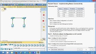 2325 Packet Tracer – Implementing Basic Connectivity [upl. by Petersen746]