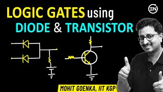 Logic Gates using Diode amp Transistors  JEE Main Physics  Semiconductors  Eduniti  Mohit Sir [upl. by Aneret736]