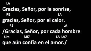 CANTOS PARA MISA  GRACIAS SEÑOR POR NUESTRA VIDA  LETRA Y ACORDES  SALIDA O DESPEDIDA [upl. by Negyam225]