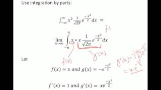 Variance of Normal Random Variable Proof [upl. by Eimrots]