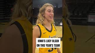 Lucy Olsen Loves Iowa Womens Team shorts hawkeyes [upl. by Adidnac]