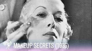 Secrets of Makeup Application 1936  Vintage Fashions [upl. by Ignazio]