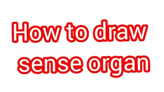 sense organ easy drawing viralvideo viewsviralvideosubscribersgrow [upl. by Quintana]