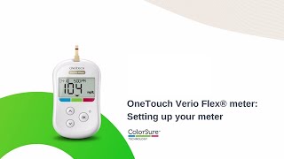 OneTouch Verio Flex® meter – Setting Up Your Meter [upl. by Ainollopa396]