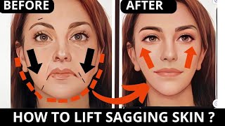 FACE YOGA FOR SAGGING JOWLS  FACE YOGA FOR SAGGING SKIN  GET RID OF JOWLS SAGGY CHEEKS [upl. by Tennies]