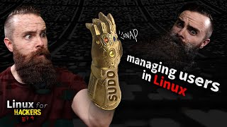 sudo  POWER managing users in Linux  Linux for Hackers  EP4 [upl. by Naquin]