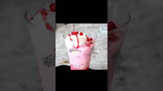 Strawberry Royal Falooda l Falooda Mix Recipel ytshorts summerdrink [upl. by Orsino]