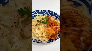 Chicken fettuccine alfredo easyrecipe homemadepasta dinnerideas easydinnerideas [upl. by Hillie]