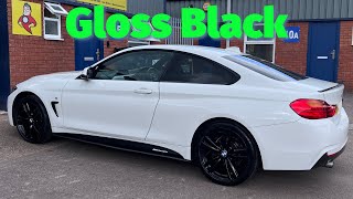 Powder Coating A BMW 4 Series’ Wheels Gloss Black [upl. by Rafaela987]