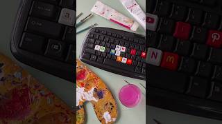 customised keyboard part 10 art acrylic drawing artist acrylicdrawing acrylicpainting paintin [upl. by Reyam176]