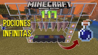 ✔️COMO HACER POCIONES INFINITAS EN MINECRAFT 117 PE BEDROCK✔️ [upl. by Aretak]