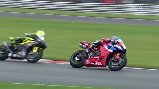 2024 Quattro Group British Supersport Championship RD9 Oulton Park Feature race highlights [upl. by Anawahs]