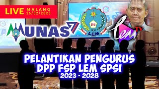 PELANTIKAN PENGURUS F SP LEM SPSI PERIODE 2023  2028 [upl. by Segal]