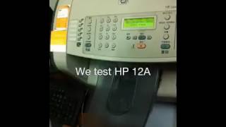 Test of Q2612A 12A toner cartridge for HP LaserJet 1010 1012 1015 1018 1020 1022 1022N1022NW [upl. by Whitelaw488]