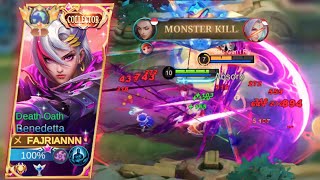 TOP GLOBAL BENEDETTA  BENEDETTA OFFLANE ROTATION  BENEDETTA GAMEPLAY MOBILE LEGENDS [upl. by Comstock]