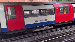 London Underground at Finchley Road including a train heading to Oxford [upl. by Turmel]