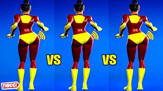 Fortnite Joltara Superhero Skin Party Hips 1 Hour Version Thicc 🍑😘 Brick Red And Yellow 😍Super Hot😜 [upl. by Bibeau219]